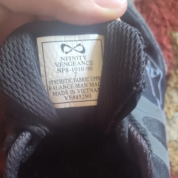 Black NFINITY Cheer Shoes with Carrying Case