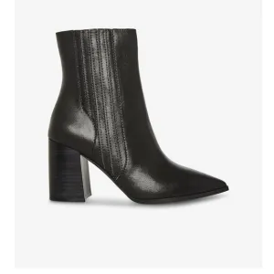 Blondo Indi Waterproof Leather Black High Ankle Booties Heeled Inside Zipper 9