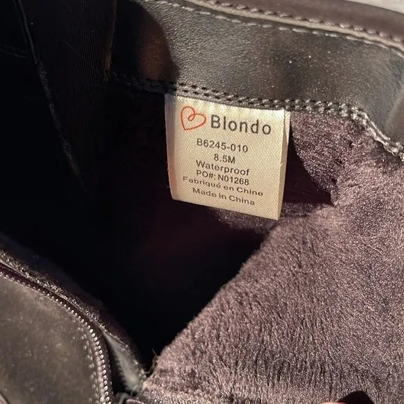 Blondo Val Waterproof Nubuck Lather Boots. NEW