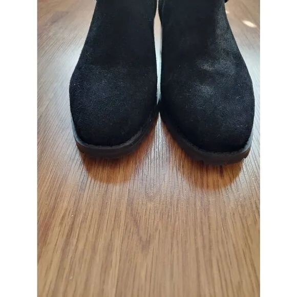 Blondo Women's Black Waterproof Suede Leather Ankle Boots Size 6.5