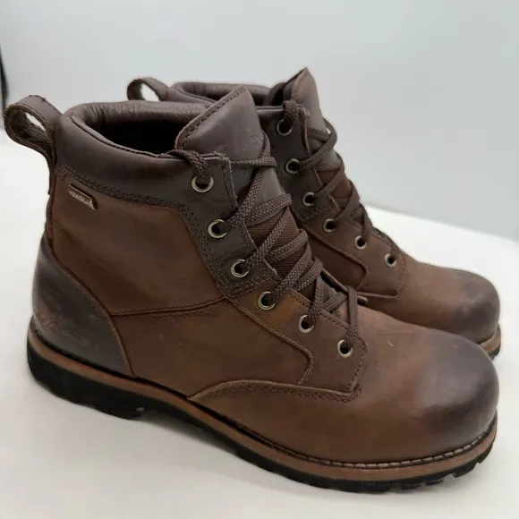 Bob Timberlake Mens 10 Plain Toe Chukka Boots Ankle Shoe Leather Lace Waterproof