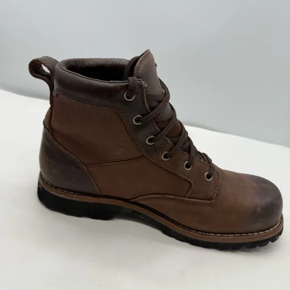Bob Timberlake Mens 10 Plain Toe Chukka Boots Ankle Shoe Leather Lace Waterproof