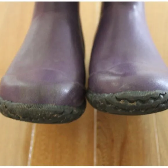 Bogs Rain Boots Range Flowers Purple Waterproof Neo Tech Youth Girls Size 2