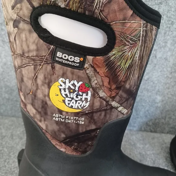 Bogs X Sky High Farm Worker Boots Shoe M 7 W 9 In Mossy Oak Unisex Waterproof