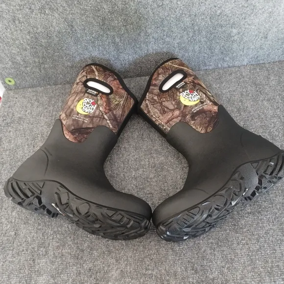 Bogs X Sky High Farm Worker Boots Shoe M 7 W 9 In Mossy Oak Unisex Waterproof