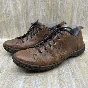 BORN Brown Grain LEATHER All-Terrain Walking Hiking Comfort Shoes Mens 9.5