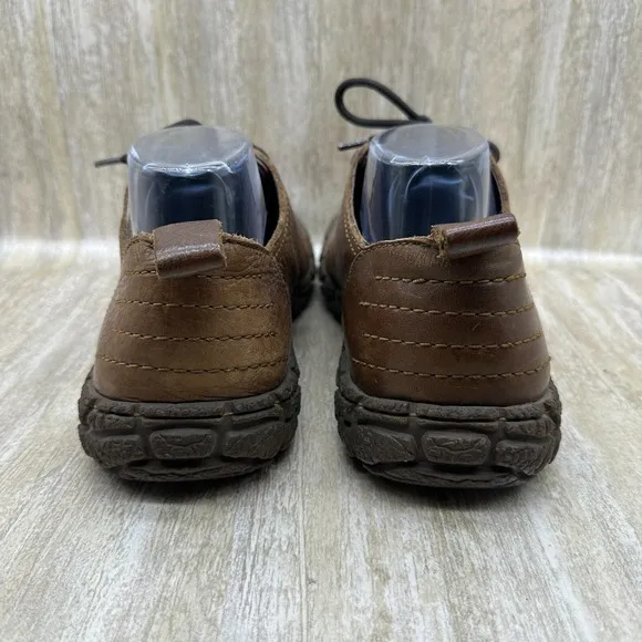 BORN Brown Grain LEATHER All-Terrain Walking Hiking Comfort Shoes Mens 9.5