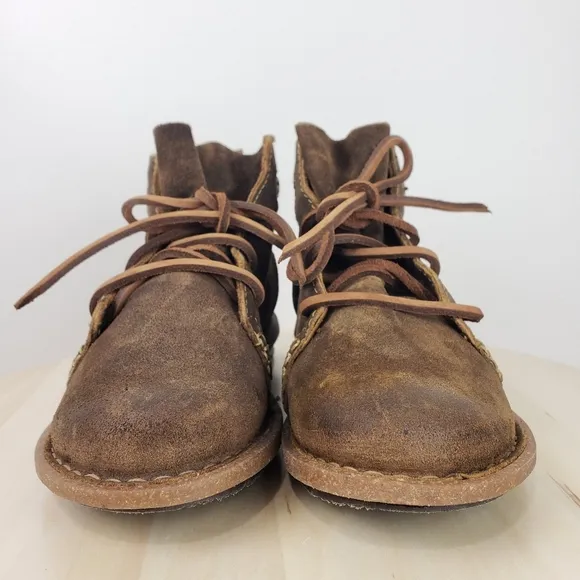 Born Tarklin Booties Size 6.5 Taupe Suede Leather Ankle Boots Comfort Outdoor