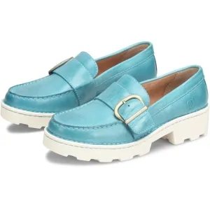 Born womens contessa loafer turquoise teal shoes NWT