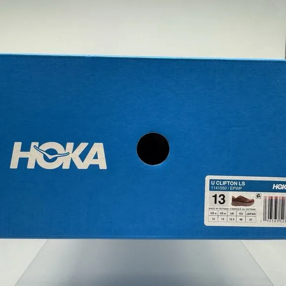 Brand New Men’s Hoka One One Clifton LS 1141550 EPWP Earth Peach Size 13