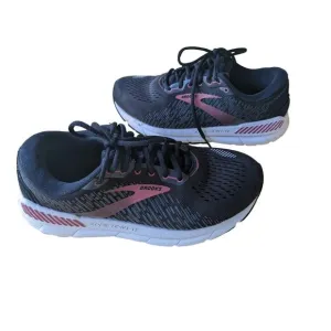 Brooks Addiction GTS Running Shoes Women's Size 9 Wide 2E Black Pink Support