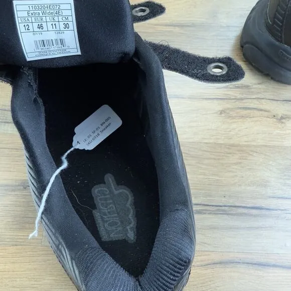 Brooks Addiction Walker Shoes Mens 12 4E Wide Black Walking Sneakers 1103204E072