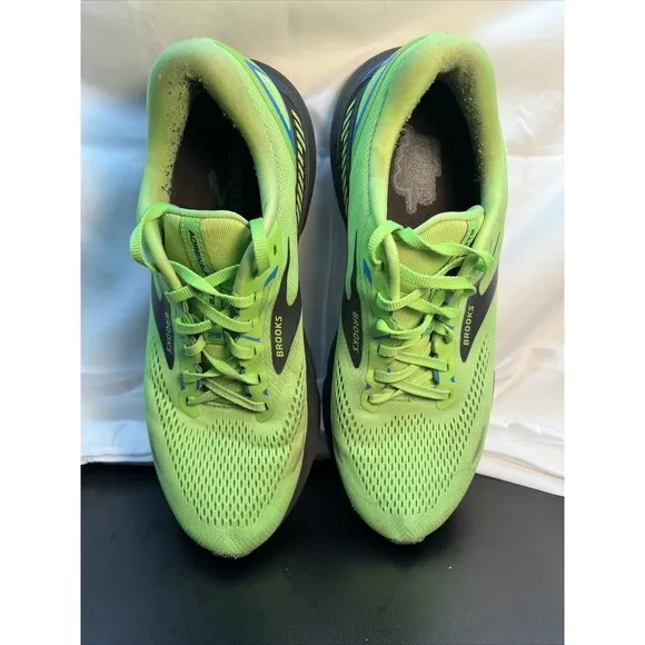 Brooks Adrenaline GTS 23 Mens 11 Shoes Green Running Walking Gym 1103911D373*