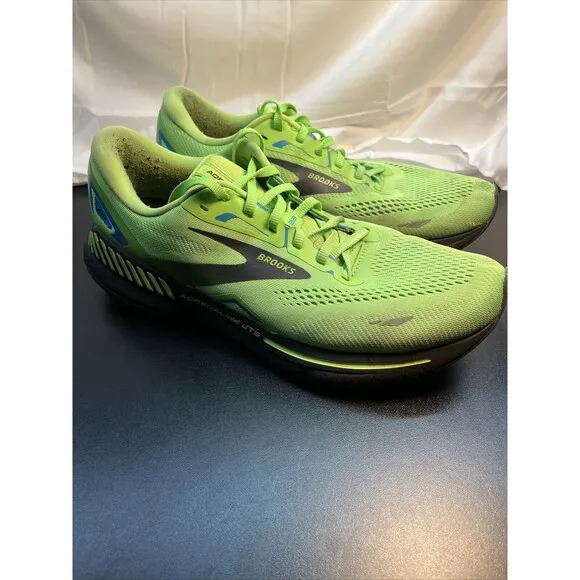 Brooks Adrenaline GTS 23 Mens 11 Shoes Green Running Walking Gym 1103911D373*