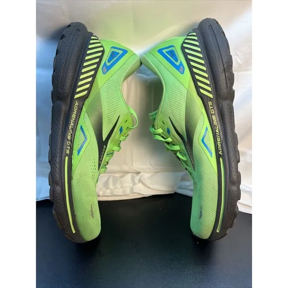 Brooks Adrenaline GTS 23 Mens 11 Shoes Green Running Walking Gym 1103911D373*