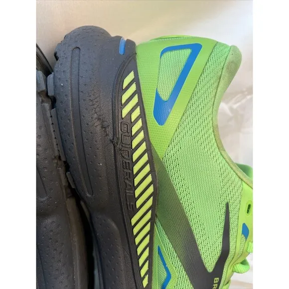 Brooks Adrenaline GTS 23 Mens 11 Shoes Green Running Walking Gym 1103911D373*