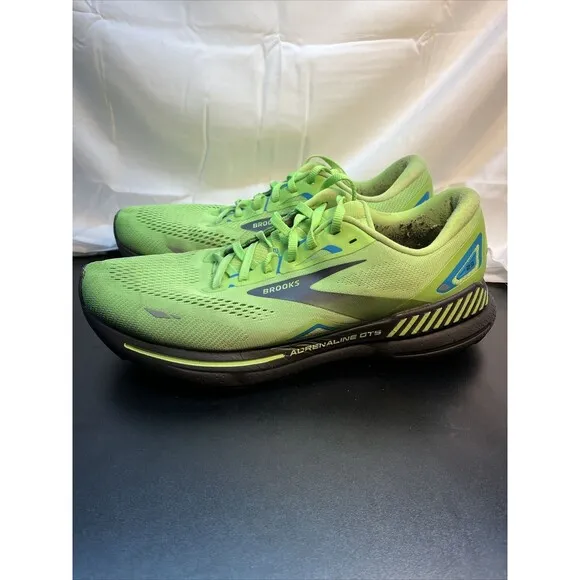 Brooks Adrenaline GTS 23 Mens 11 Shoes Green Running Walking Gym 1103911D373*