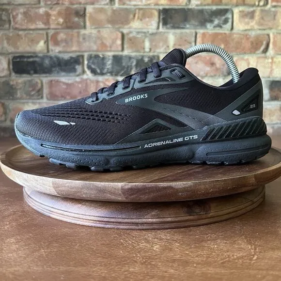 Brooks Adrenaline GTS 23 Women's 11 Men's 9.5 Black Running Shoes Sneakers