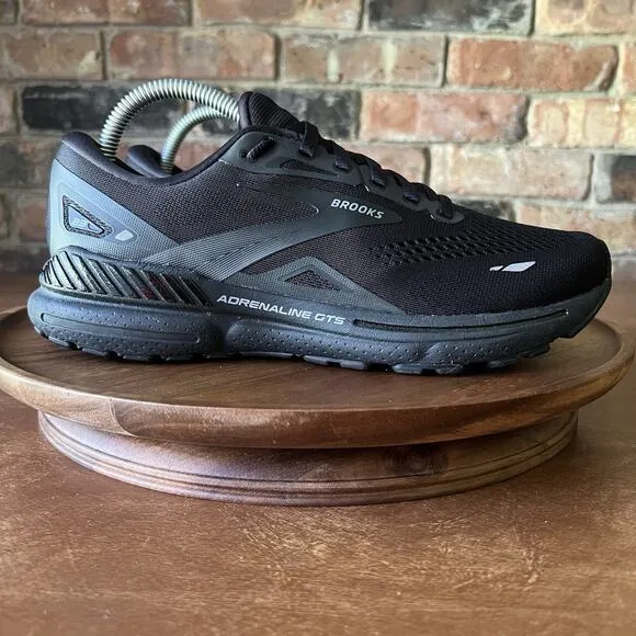 Brooks Adrenaline GTS 23 Women's 11 Men's 9.5 Black Running Shoes Sneakers