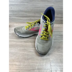 Brooks Ghost 14 Women’s Size 8 Running Shoes Athletic Gray Pink Blue EUC