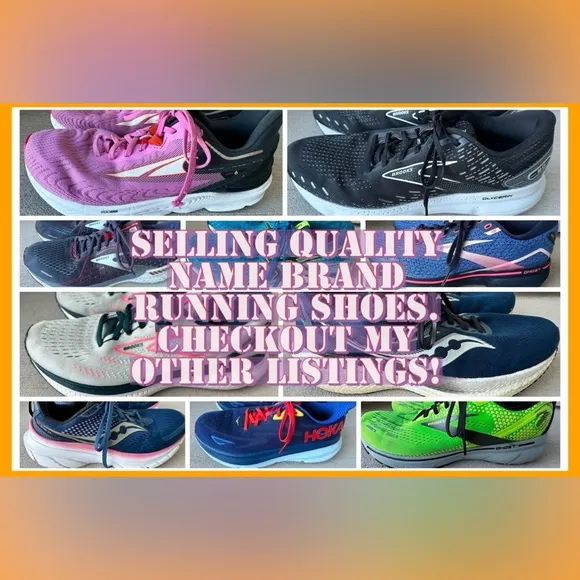 Brooks Glycerin GTS 20 Grey Orange Running Shoes 1103831D034 Men’s Size 13 VGC