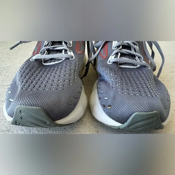 Brooks Glycerin GTS 20 Grey Orange Running Shoes 1103831D034 Men’s Size 13 VGC