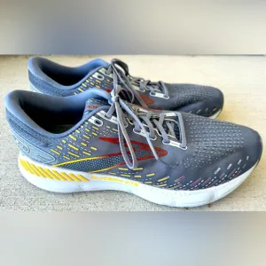 Brooks Glycerin GTS 20 Grey Orange Running Shoes 1103831D034 Men’s Size 13 VGC