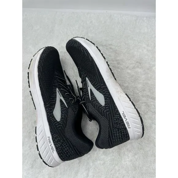 Brooks Revel 3 Men's Running Shoes 1103141D012 Size Athletic Black White 11.5D
