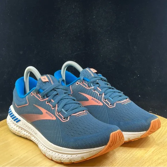 Brooks Transcend 7 1203191B480 Blue Running Shoes Sneakers Women's Size 8 B