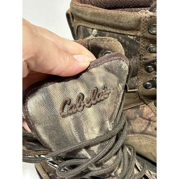 Cabela's Mens 7.5 EE Camo Gore-Tex Waterproof boots 81-3741 cabelas camouflage