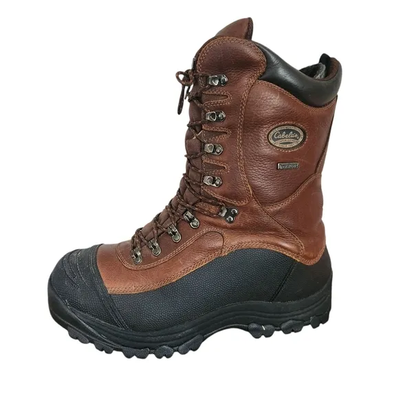 Cabela's Mens Size 13 D Boots Predator Extreme Pac Brown Waterproof Lined