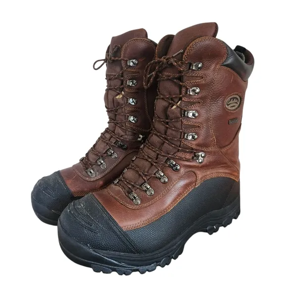 Cabela's Mens Size 13 D Boots Predator Extreme Pac Brown Waterproof Lined