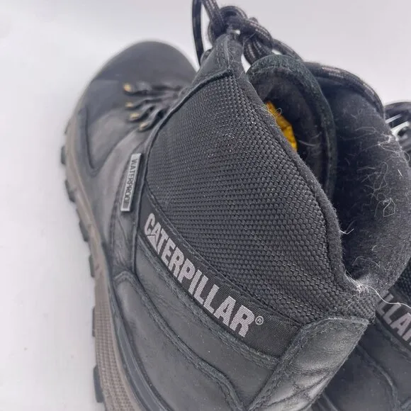 Caterpillar Men Casual Stiction Hiker Waterproof Ice Boots Lace Up Black Size 10