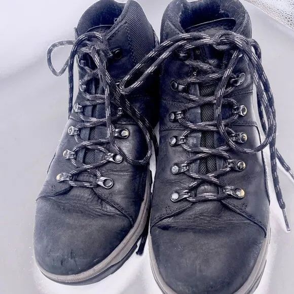 Caterpillar Men Casual Stiction Hiker Waterproof Ice Boots Lace Up Black Size 10