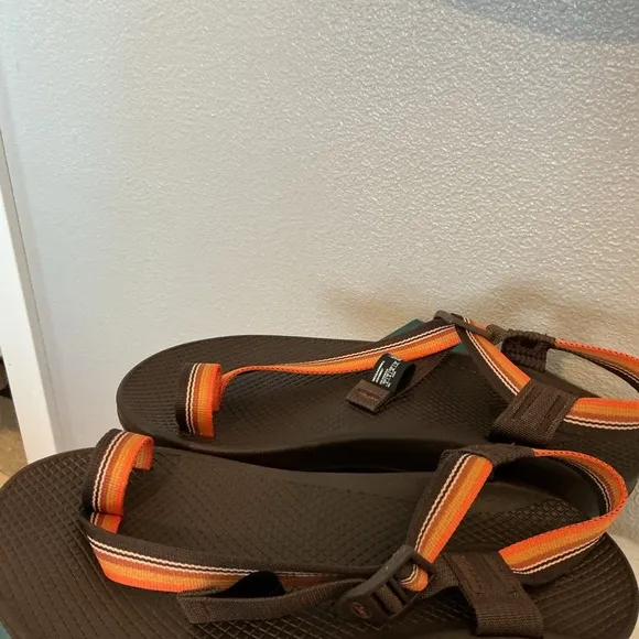 Chaco Bodhi Brown and Orange Sandals