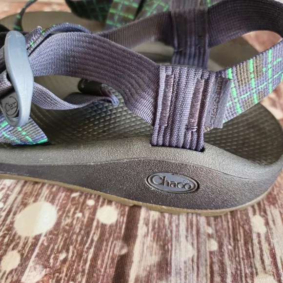 Chaco Green and Black Sandals Mens Size 10