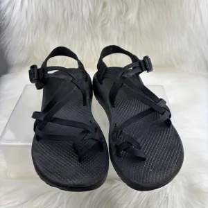 Chaco Hiking Black Sandals with Adjustable Straps and Durable Sole
