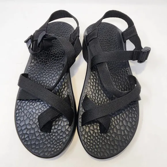 Chaco Mens Z Cloud 2 Black Adjustable Strap Outdoor Sandals Size 11 Toe Strap