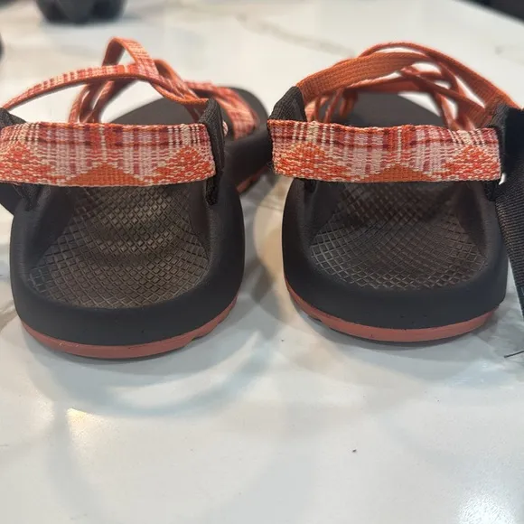 Chaco Orange and Brown Adventure Sandals