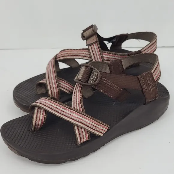 Chaco Pink and Brown Sandals