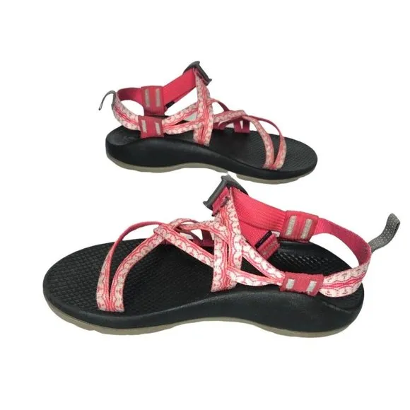 Chaco Sandals Girls 4 Pink Biege ZX/1 Ecotread Outdoor Hiking Sport Shoe Strappy