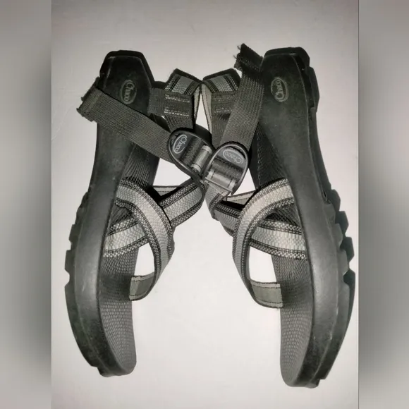 Chaco (Size 11) Men's Black &amp; Gray Z/1 Adjustable Strap Outdoor Open Toe Sandals