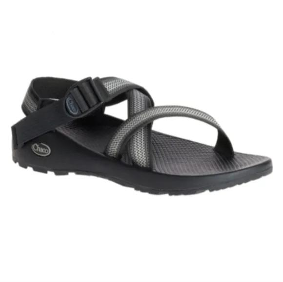 Chaco (Size 11) Men's Black &amp; Gray Z/1 Adjustable Strap Outdoor Open Toe Sandals