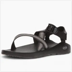 Chaco Split Gray Stripe Black Z/1 Adjustable Strap Classic Sandals NEW Men's 9W