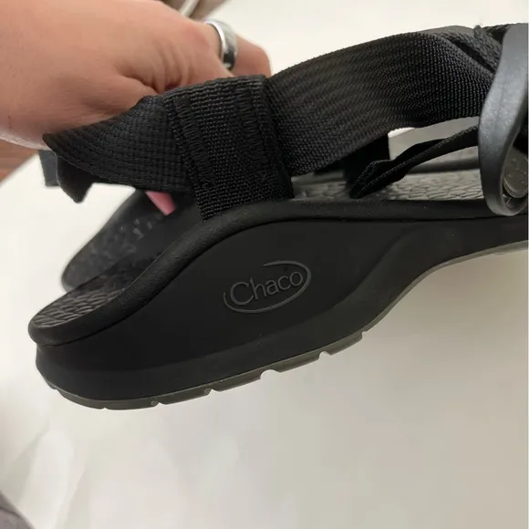 Chaco Updraft Bulloo Men’s Hiking Outdoor Adjustable Strap Sandals Black Size 12