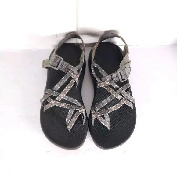 Chaco Women's Z X2 Classic Size US8 Creed Gray Strappy Hiking Outdoor Sandals