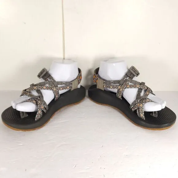 Chaco Women's Z X2 Classic Size US8 Creed Gray Strappy Hiking Outdoor Sandals