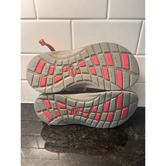 Chaco Z/1 Youth Girls Strappy Sport Hiking‎ Sandals Outdoor Red Cream Size 4