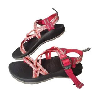 Chaco Z/1 Youth Girls Strappy Sport Hiking‎ Sandals Outdoor Red Cream Size 4