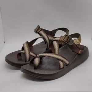 Chaco Z/2 Unaweep Sandals Men's 10 Brown Cream Hiking Camping Outdoor Fishing